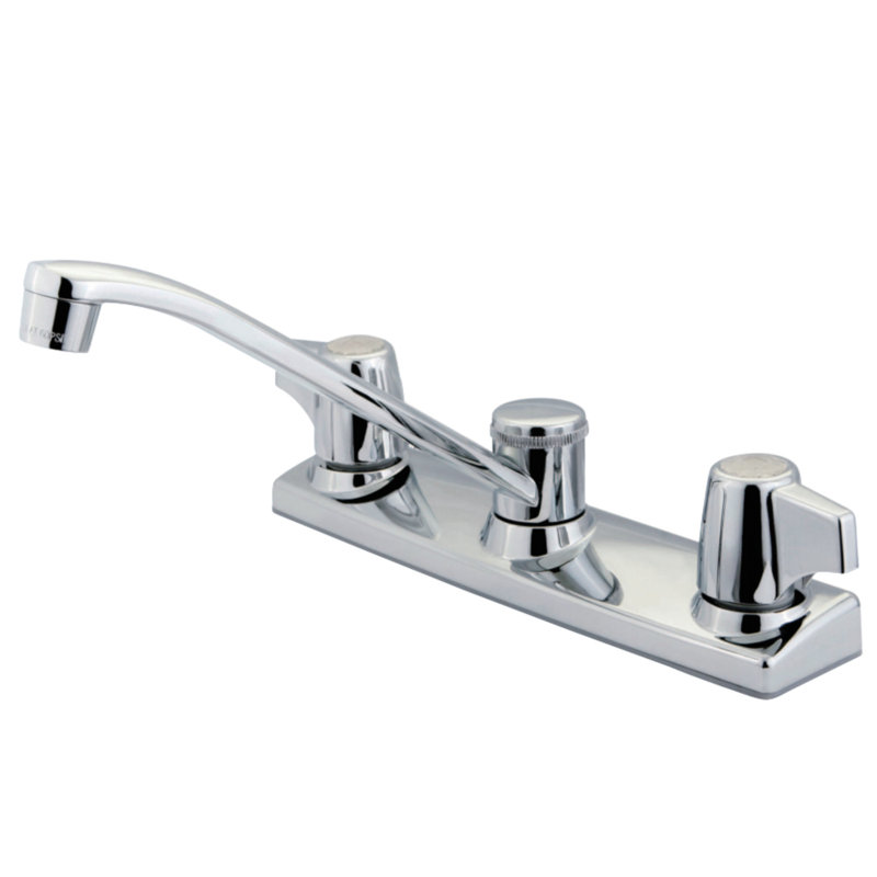 Kingston Brass Two-Handle 2-Hole 8" Centerset Kitchen Faucet