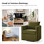 Fauteuil demi-tonneau pivotant de style moderne l 29 po Nicha-125353014