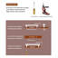 Modern Minimalist Cabinet Door Handle, Metal + Solid Wood Handle-124445421