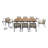 Anne 8 - Person Patio Dining Set with Rectangular Table , Cushions Included