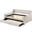 Lit de jour et couchette simple en tissu Soft Fog - chambre à coucher avec atmosphère relaxante