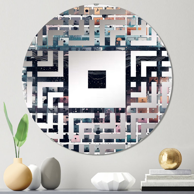 Yamily - Miroir mural carré, 23,6 po x 23,6 po