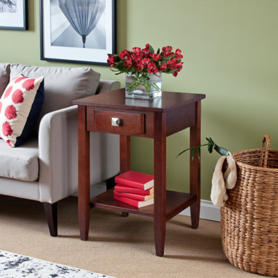 Hallicy End Table in Walnut