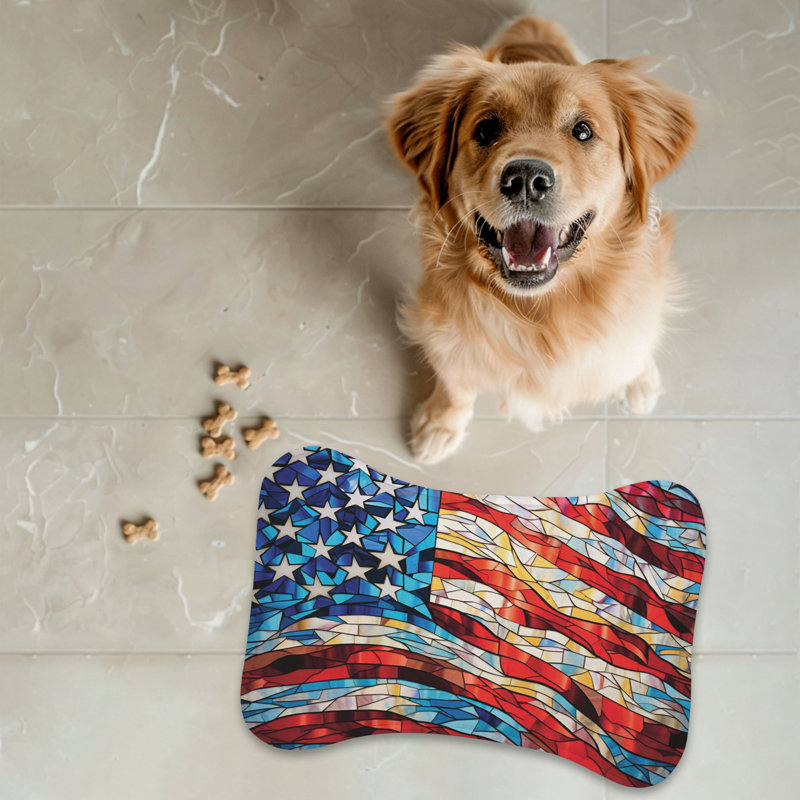 Patriotic Patterns - Tapis d'alimentation en os 1 pièce