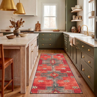 Danna Performance Rust/Green Rug