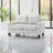 Causeuse modulaire Worthen en similicuir-473084029