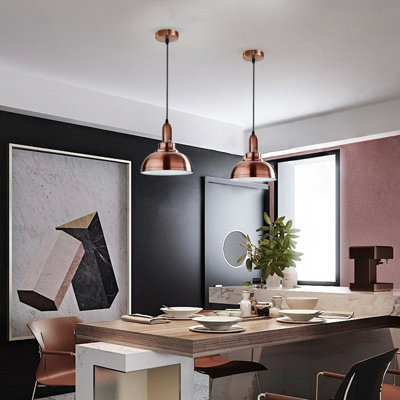 Gustafson 1 - Light Copper Dome Pendant