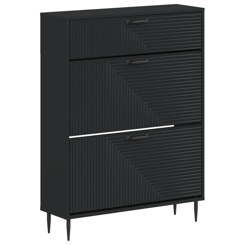 Flip Down Shoe Storage, Black