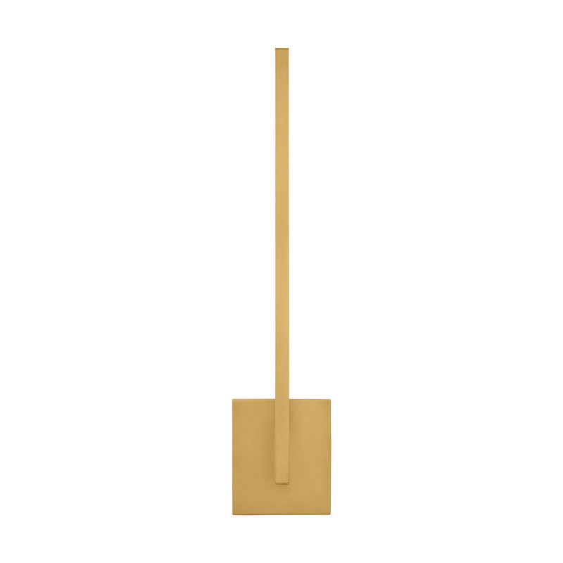 Klee 1 - Light LED Armed Sconce, Natural Brass