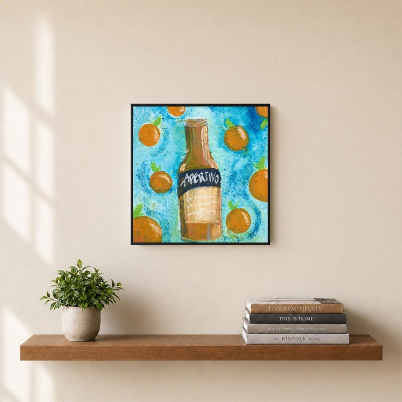 Apertivo and Oranges par Nola James - Impression sur toile