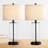 23'' USB Glass Table Lamp Set(Bulbs Included)-1399576612