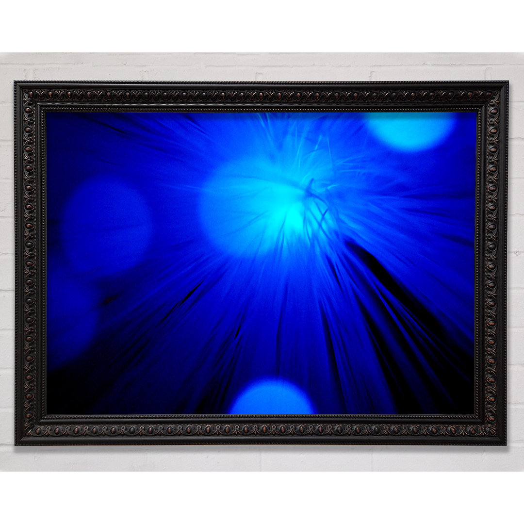 Gerahmtes Wandbild Blue Spot Lights