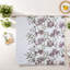 Ensembles de literie hypoallergénique à motif floral mauve, édredon en polyester pour maison moderne