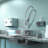Aquaterior Commercial Kitchen Faucet with Sprayer 44" Height Wall Mount Double Handle