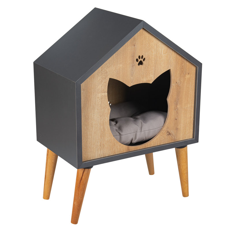 Elevated Pet Bed, Gray/Brown