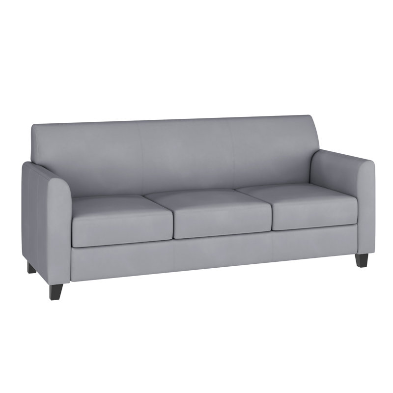Canapé LeatherSoft Statice Series, Gris, Noir