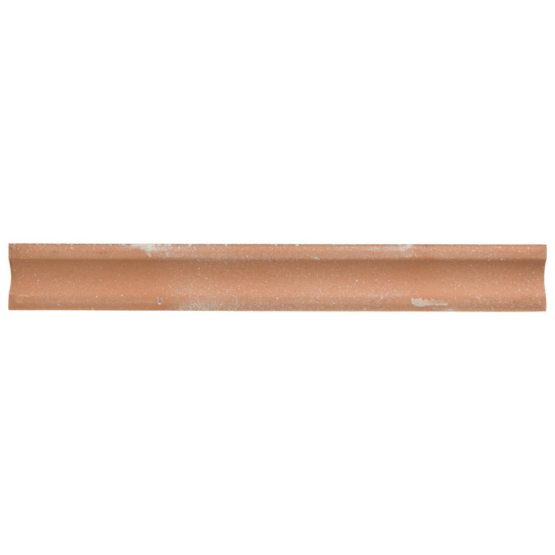 Bordon 1"x 7-7/8" Ceramic Quarter Round Wall Tile Trim in, Blanco