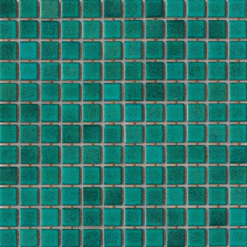 Afloat™ 13" x 13" Porcelain Mosaic Sheet, Sea
