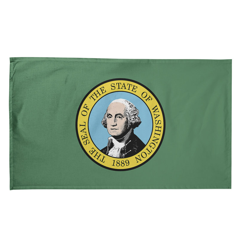 Serviette de thé à drapeau washington, Sergé de coton