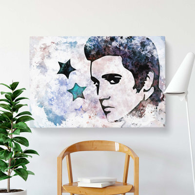 Elvis Presley Stars - Wrapped Canvas