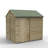 Overlap Pressure Treated 8 x 6 Reverse Apex Shed - No Window-87256275