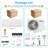 Winado 24400 BTU Wi-Fi Connected Ductless Mini Split Air Conditioner for 1500 Square Feet with Heater and Remote Included