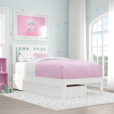 Zosia Solid Wood Slat Storage Bed