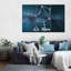 «Libra Zodiac Constellation», ensemble de 3 impressions sur toile par Luna-2387692
