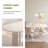 55" Oval Dining Table, White, Small Dining Room