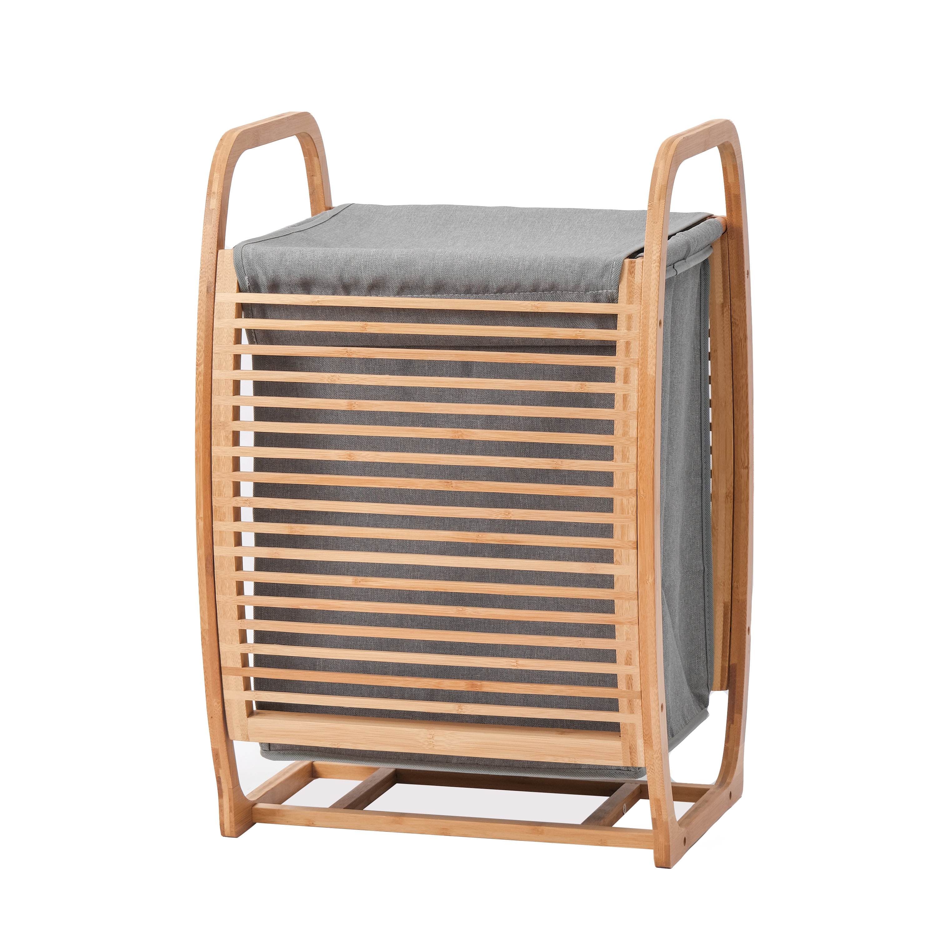 Bay Isle Home Bamboo Laundry Hamper With Handles | Wayfair