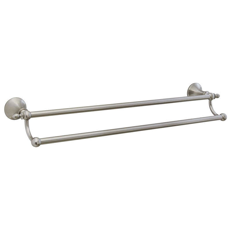 Double barre à serviettes 24" Anamara, Nickel satiné