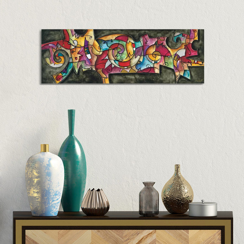 All Night Long by Eric Waugh - Wrapped Canvas Panoramic Painting, 30.48 cm H x 91.44 cm W x 3.175 cm D