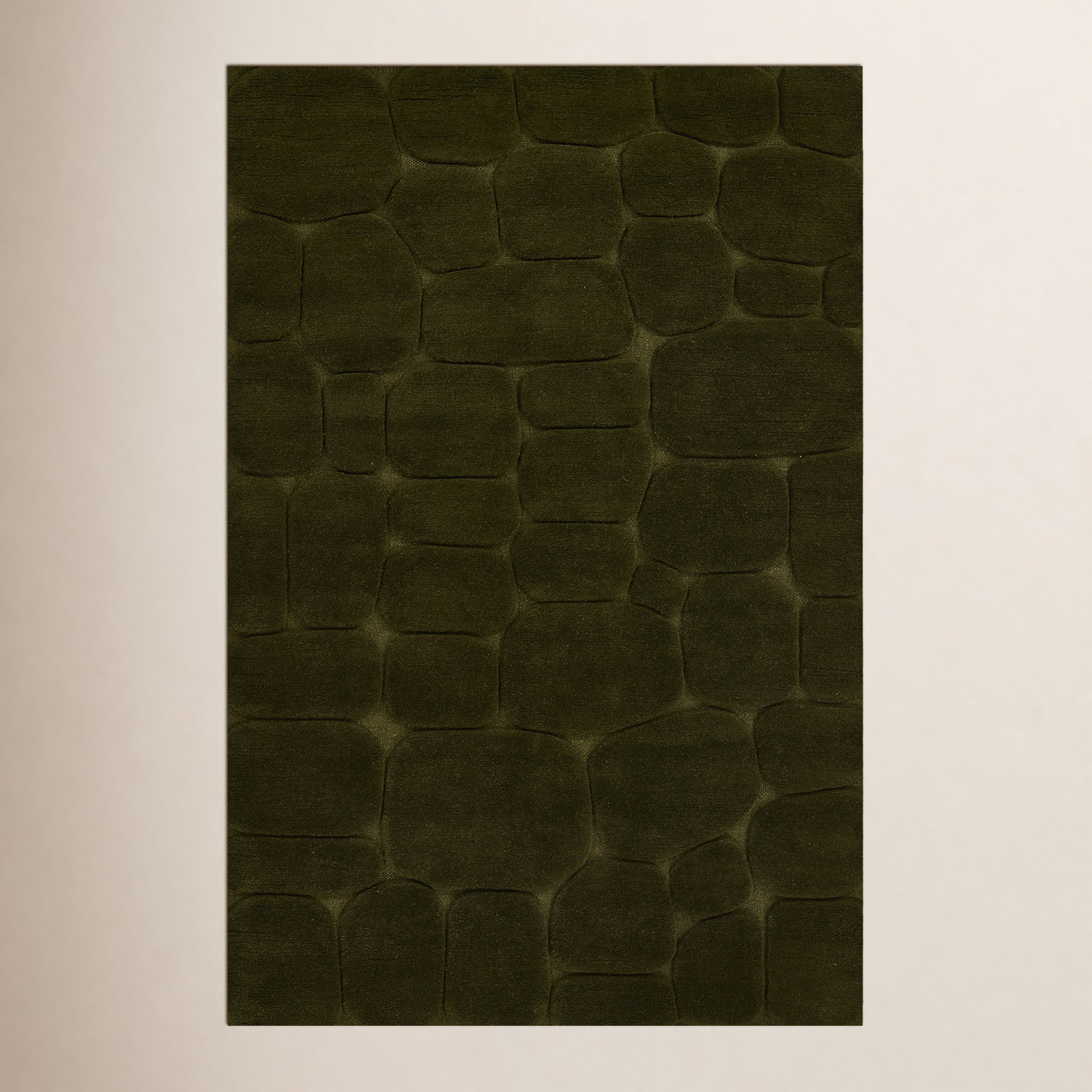 Aelin Pebble Hand-Tufted Wool Rug, Rectangle 8' x 10'