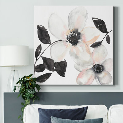Toile tendue noir et rosé I-Premium Gallery - prête à être accrochée