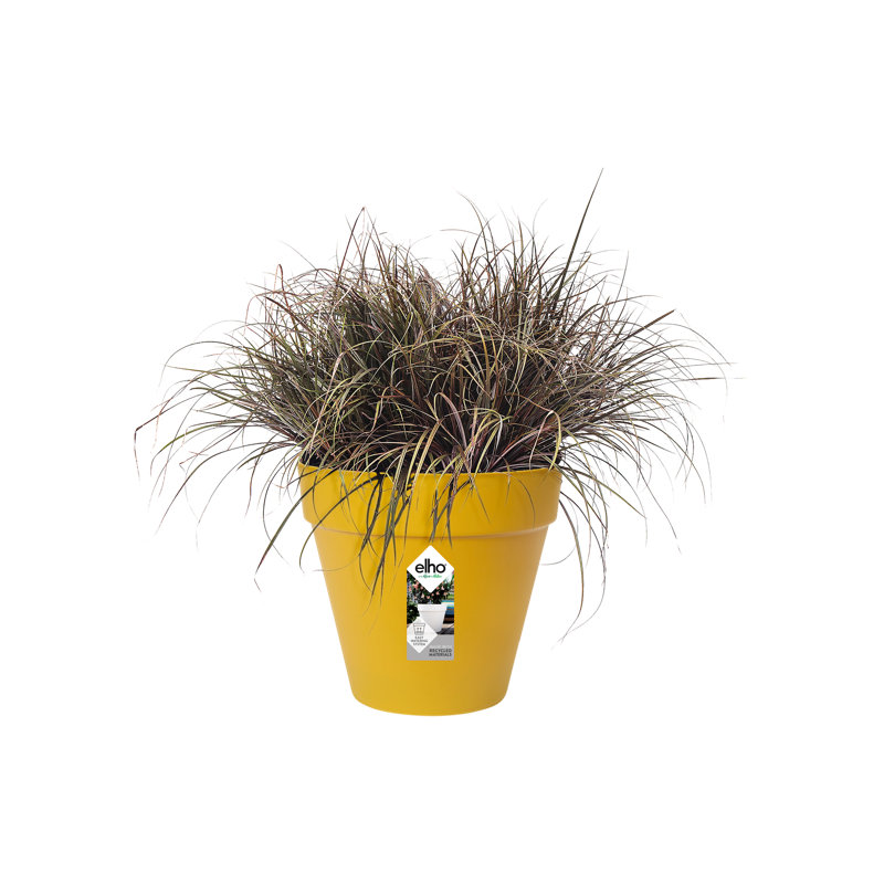 Pot Planter, 26.2cm H x 29cm W x 29cm D, Ochre