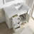 Rea 42'' Single Bathroom Vanity with Carrara Marble Top-1627877128