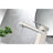 Bathroom Faucet With Single Hole Setup, Brushed Nickel, Stainless Steel, Corrosion Protection, Calm Water Output Sink Faucet, Mount Option, Prevents Corrosion, Smooth Flow