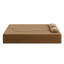 Canapé-lit moderne avec 2 coussins, canapé-lit convertible en velours côtelé rembourré de mousse, matelas pliant de 15 po pour le salon, lit d'invité, aucun assemblage requis-1913885238