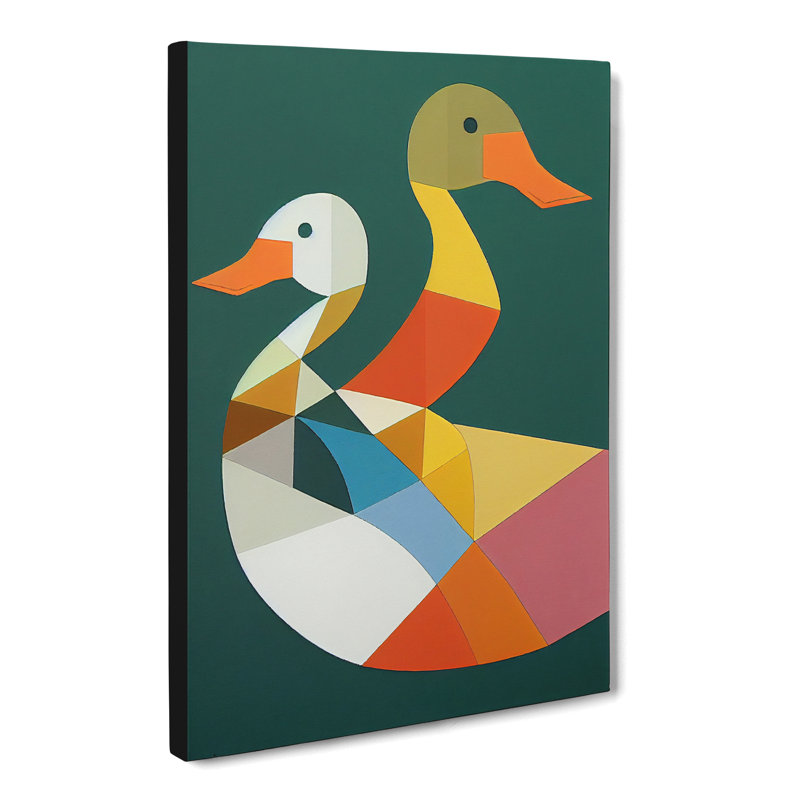 Dmitry Duck Cubism - Wrapped Canvas, 60cm H x 40cm W x 3cm D