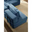 Canapé en L surdimensionné bleu rembourré en forme de L, conception modulaire, velours côtelé, mousse à haute densité, assemblage rapide en forme de 118,2 po, 6 coussins, lit convertible, élégant et confortable pour la maison-889592758