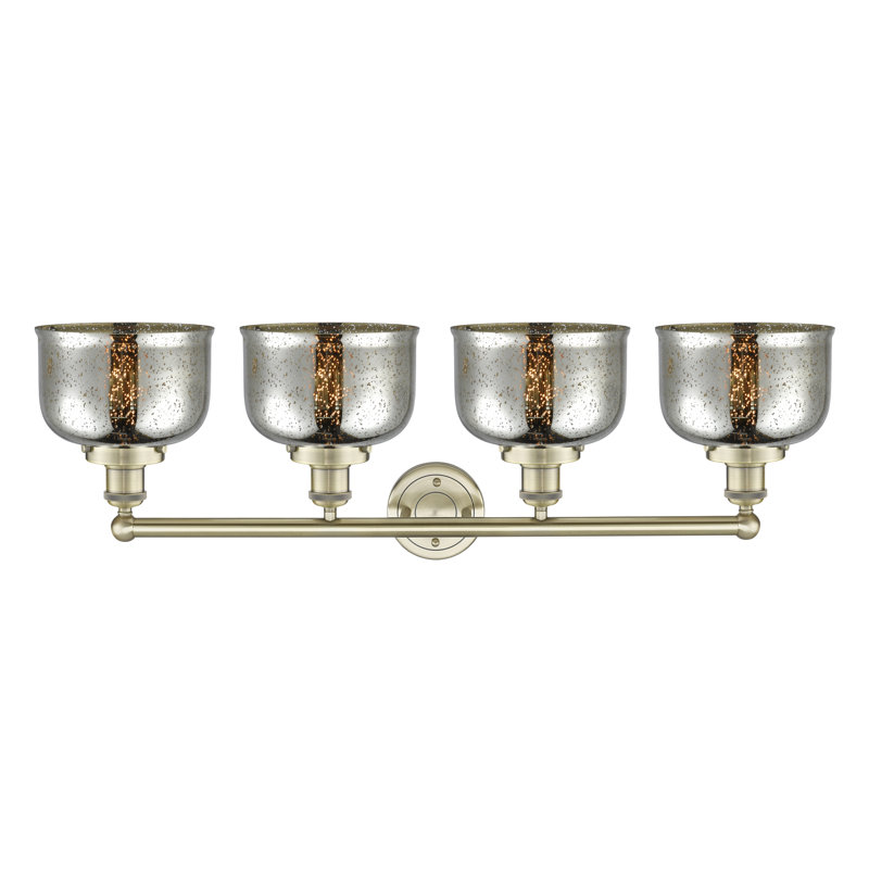 Annagene 4 - Light Dimmable Vanity Light, Silver Plated Mercury, Antique Brass