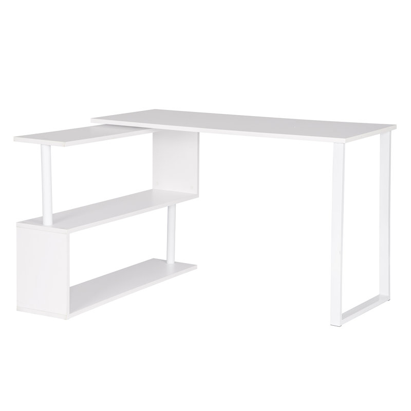 Esprit L-Shape Desk, White
