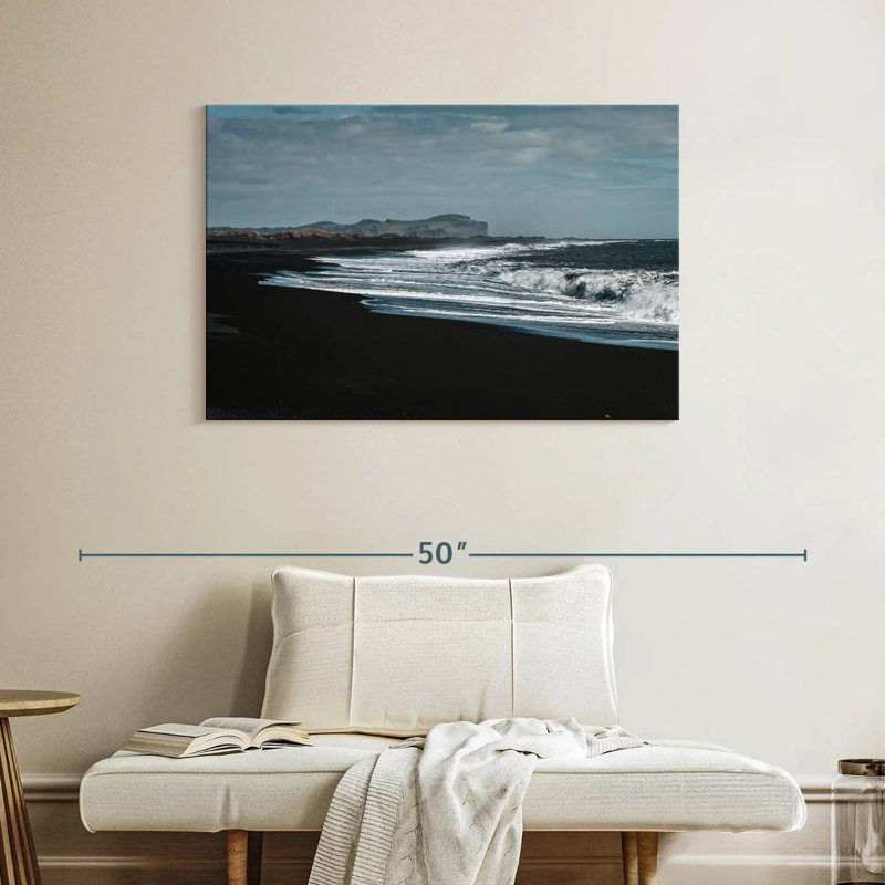 Plage de sable noir Gillard Vik, H 26 po x l 39 po