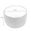 Repose-pieds rond avec rangement, fonction 2 en 1, table de bout avec repose-pieds-448624845