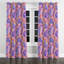 Rideaux modernes pour chambre à coucher - Rideau à œillets rose à motif cachemire - 1 panneau-1945314929-1945314932