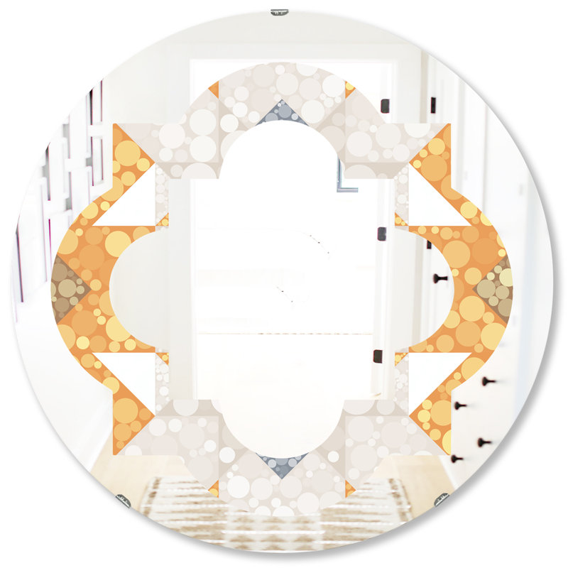Miroir mural éclectique Quatrefoil, 31,5 po x 31,5 po