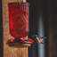  Mangeoire à colibri en verre rouge