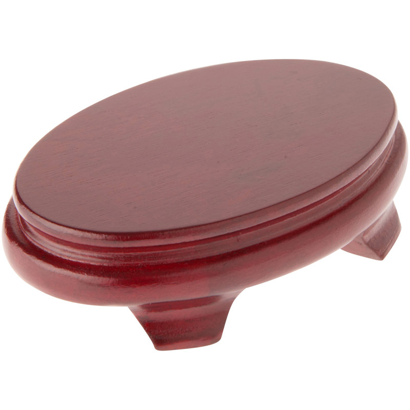Piédestal Mailiah, Placage de bois rouge, H 1,25 po x l 4,375 po x P 2,875 po