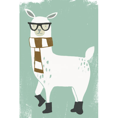 Bundle up Llama II -  Painting