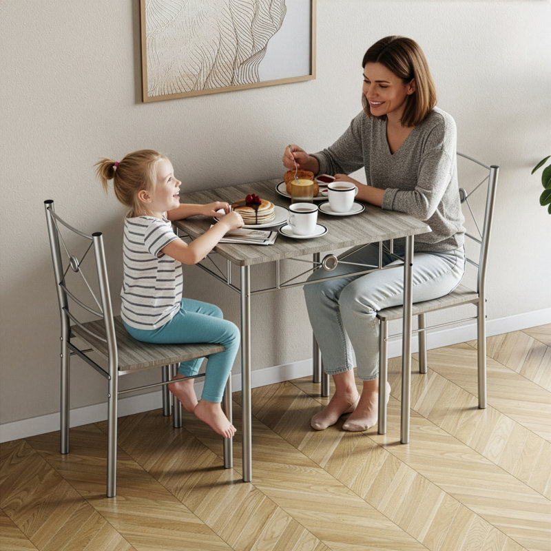 Nyvaeh 2 - Person Dining Set, Oak, Oak